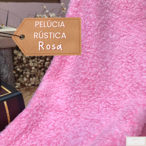 PELÚCIA RÚSTICA - ROSA (50 X 80 CM)