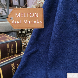 MELTON / UNIFLOCK -  AZUL MARINHO (50 X 80 CM)