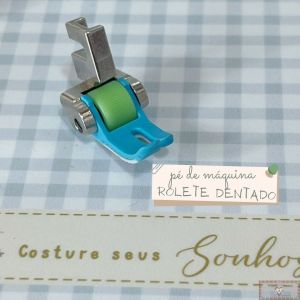 Pé de Máquina - Rolete Dentado RETA