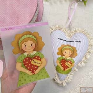 Estampe e Crie "Coleção Aquarela" - Mãe (Amor)