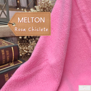 MELTON / UNIFLOCK -  ROSA CHICLETE (50 X 80 CM)