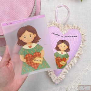 Estampe e Crie "Coleção Aquarela" - Mãe (Cuidado)
