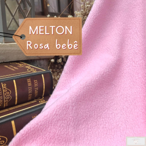 MELTON / UNIFLOCK -  ROSA BEBE (50 X 80 CM)