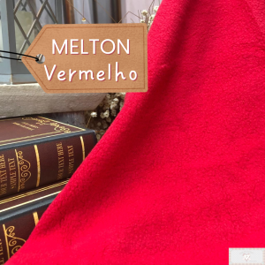 MELTON / UNIFLOCK - VERMELHO (50 X 80 CM)