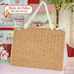 Bolsa de Palha - Grande (1UN) 45 X 18 X 33 CM