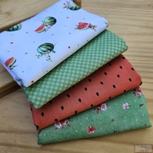 Kit Tricoline Digital - MELANCIA - 4 CORTES  (30x140 CM)