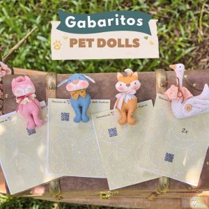 COMBO de Gabaritos PET Dolls - 4 Bichinhos!