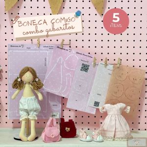 Combo de Gabaritos "BONECA COMIGO" - 5 Itens!
