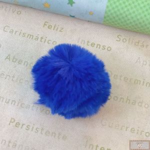 Pompom Pelúcia AZUL (1UN)