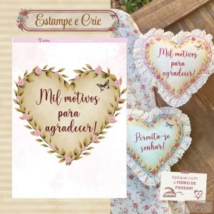 Estampe E Crie - Casa Aconchegante 15 - ♥ "Mil Motivos para agradecer"