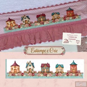 Estampe E Crie - Casa Aconchegante 01 - Barrado Verde