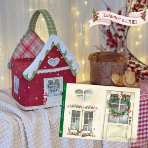 Estampe E Crie P - Natal - Casinha Panetone 25 / 15