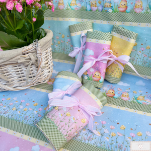 Tecido Tricoline Digital PINTINHOS C92992 - 10 Faixas - 1 MT