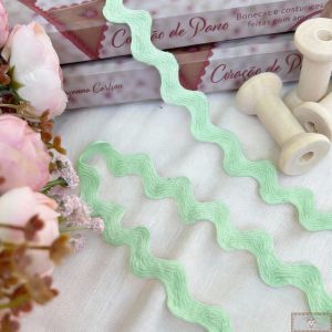 RN475 - Sianinha de Algodão CANDY Colors VERDE(LARGURA - 9MM)
