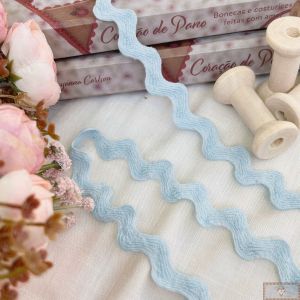 RN476 - Sianinha de Algodão CANDY Colors AZUL (LARGURA - 9MM)