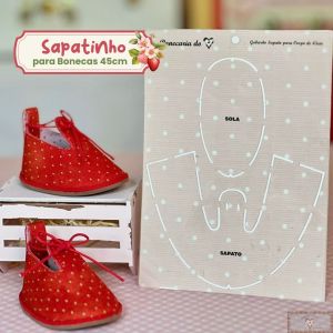 Gabarito de Sapato (para Bonecas 45cm) 1UN