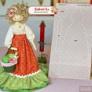 Gabarito para Corpinho Frutinhas - Vitória (30CM)