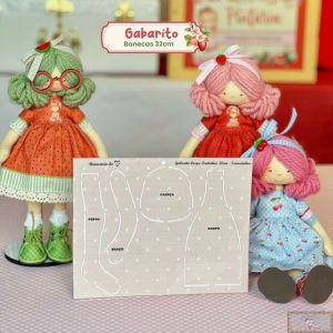 Gabarito para Corpinho Frutinhas - Ternurinhas (32CM)