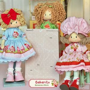 Gabarito para Corpinho Frutinhas - Doçuras (45CM)