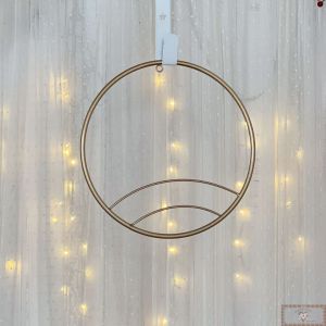 Guirlanda Decorativa de Ferro - Ouro (32CM)