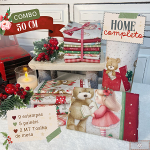 PRÉ VENDA 50CM - Combo COMPLETO Coleção Home Tecidos Natal 2024 - (15 ITENS!)