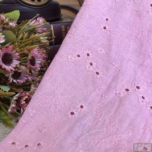Tecido Laise Floral Delicado - ROSÊ (50X140CM)