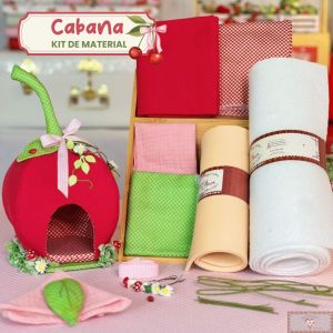 Cabana Divertida CEREJA - KIT DE MATERIAL (Sem Projeto!)