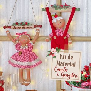 Biscoitinhos Canela e Gengibre - KIT DE MATERIAL (Sem Projeto!)