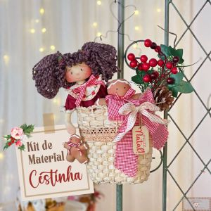 Cestinha Charmosa - KIT DE MATERIAL (Sem Projeto!)