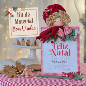 Placa Boas Vindas - KIT DE MATERIAL (Sem Projeto!)