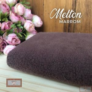 MELTON / UNIFLOCK -  MARROM (50 X 80 CM)