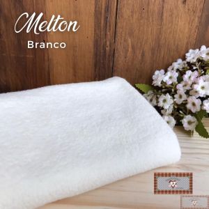 MELTON / UNIFLOCK -  BRANCO (50 X 80 CM)