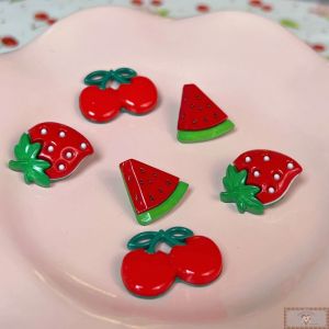 Botões e Apliques MIX - Frutinhas Vermelhas (6UN)