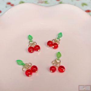 Pingentes de Cereja - Biju Delicada (4UN)