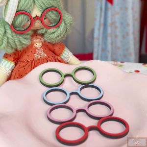 Óculos em MDF Coloridos - Ternurinhas (4UN)