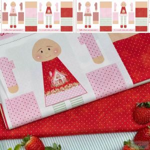 Painel Mini Dolls MORANGO C99185 - Faz 4 BONECAS!