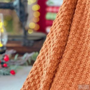 Tecido Brocado LUXO - CANELA (50 X 75 CM)