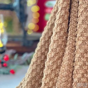 Tecido Brocado LUXO - MARROM Pinha (50 X 75 CM)