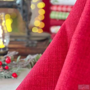 Tecido Rústico - VERMELHO (50 X 70 CM)
