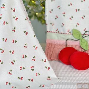 Tecido Pano de Copa PREMIUM 0,50 MT - Cereja