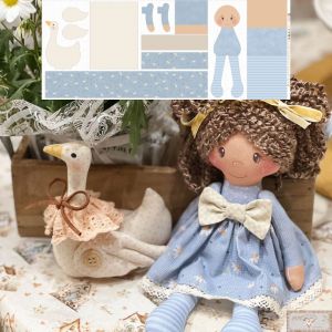 AZUL - Painel PET Dolls PATO C00594 - Faz 1 BONECA + 1 BICHINHO!