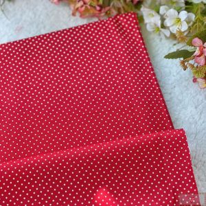 TEC276 - Tecido Tricoline 50CM - POÁ CLÁSSICO - Vermelho - MT