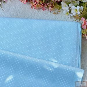 TEC311 - Tecido Tricoline 50CM - POÁ CLÁSSICO - Azul Bebê - MT