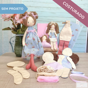 Bonequinhas de Férias (COSTURADO) - KIT DE MATERIAL (Sem Projeto!)