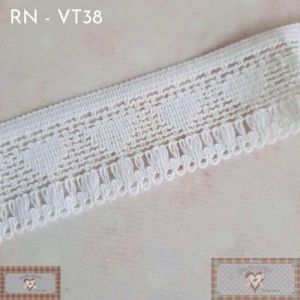 RN - VT38 - RENDA DETALHES CORAÇÕES BRANCA (L:3CM) - 1MT