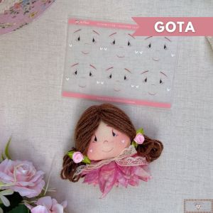 Estampe e Crie Rostinho de Boneca - GOTA M