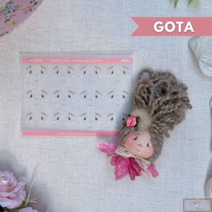 Estampe e Crie Rostinho de Boneca - GOTA P