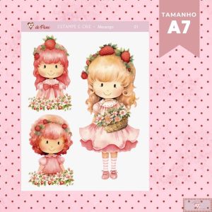 Estampe E Crie PP - Morango - Meninas 01