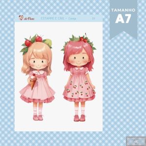 Estampe E Crie PP - Cereja - Meninas 01