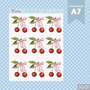 Estampe E Crie PP - Cereja - Cerejinhas 04